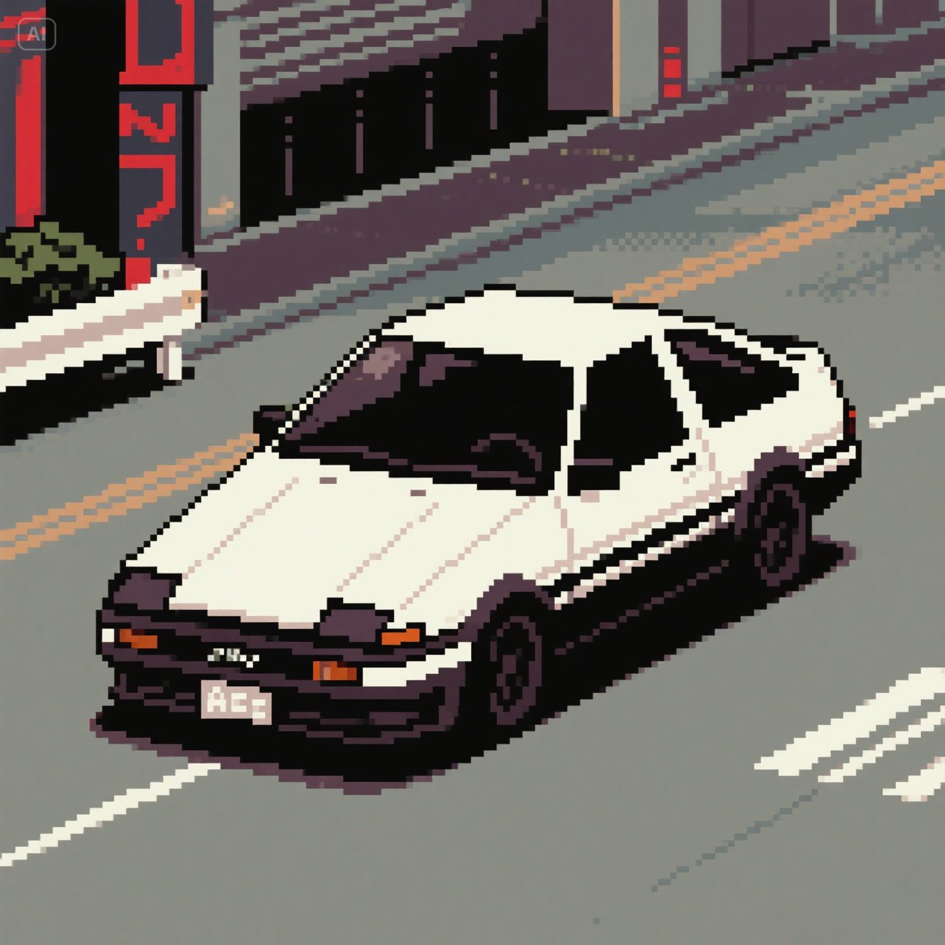 jimeng-2025-05-23-923-头文字D，里面AE86那个车像素化.jpeg